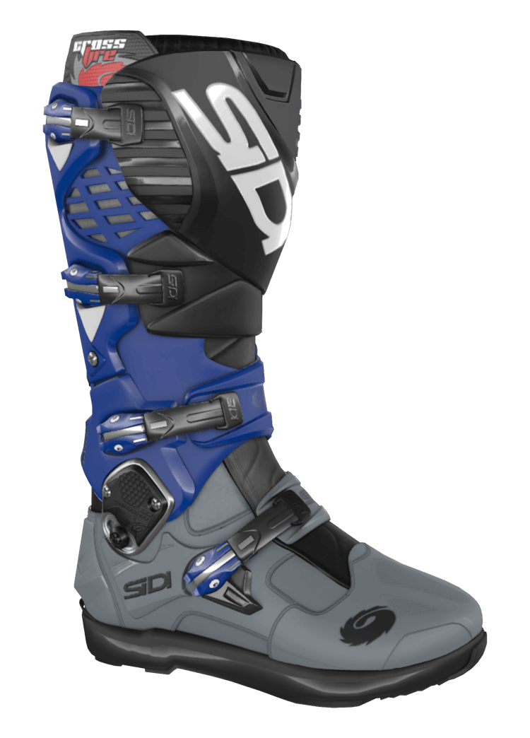 Black / Blue / Grey Motorcycle Boots