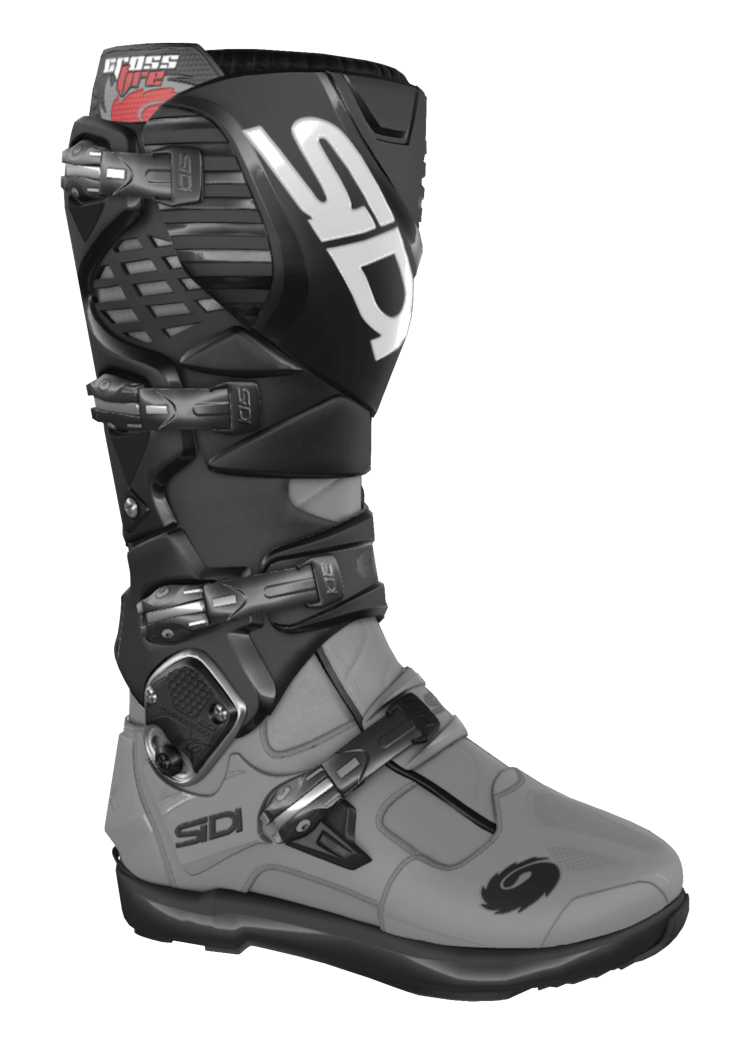 Black / Grey Motorcycle Boots