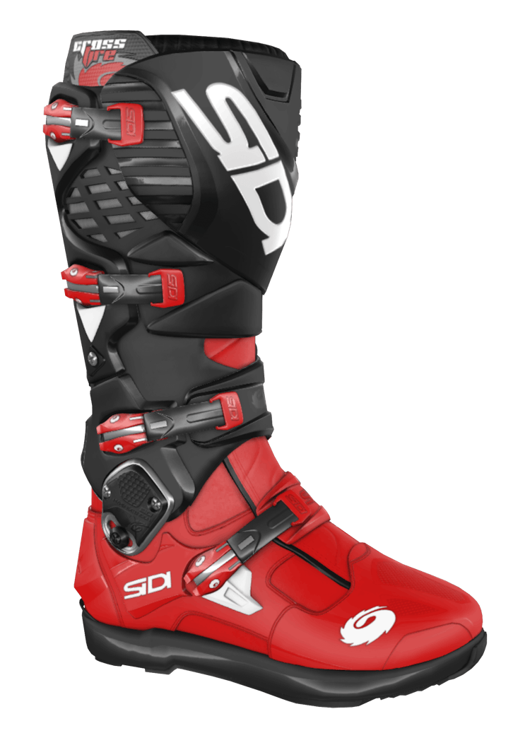 Black / Red Motorcycle Boots