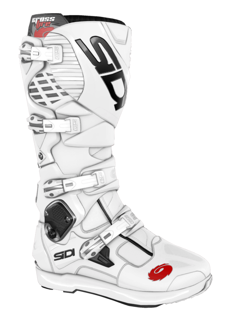 Full White Motorcycle Boots